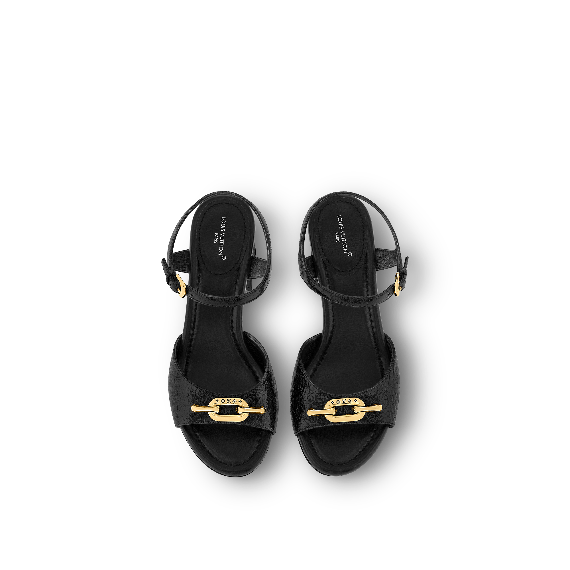 LV Edge Sandals Luxury Black LOUIS VUITTON